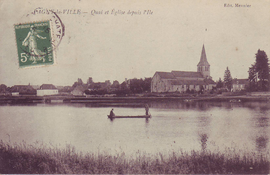 L'église vue de la Saône