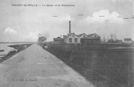 Le chemin de halage et la féculerie